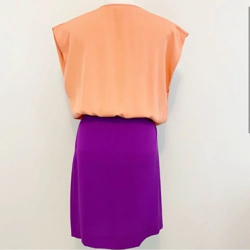 Diane Von Furstenberg color block dress size 4 - Picture 3 of 11